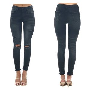 Black distressed Skinny Jeans Size 1/24